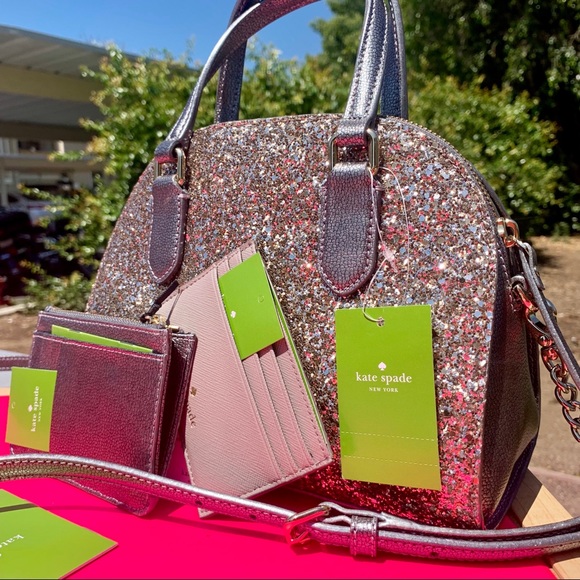 Kate Spade Mini Reiley Cityscape Glitter Bag Set - Picture 4 of 7